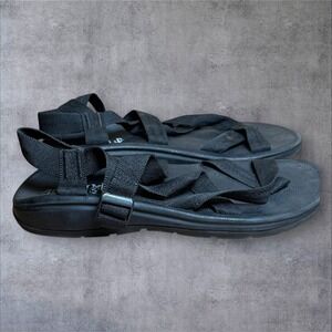 Malibu Sandals Black Strappy Slingback Outdoor Sandals – Women's 8 Gorpcore